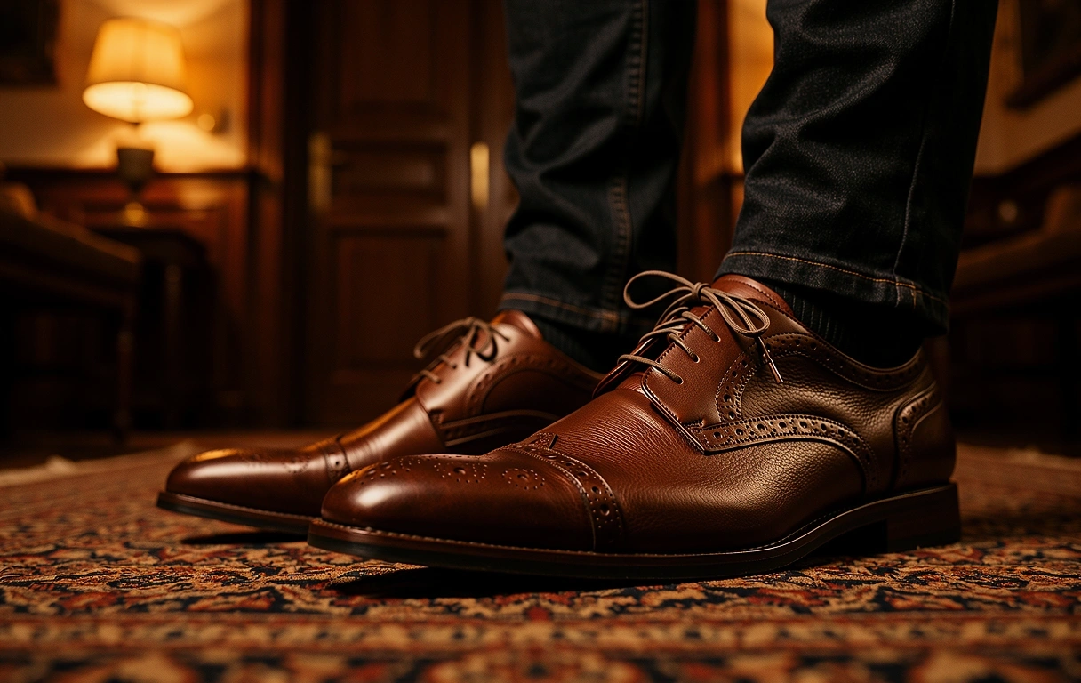 Pantofi Oxford din piele